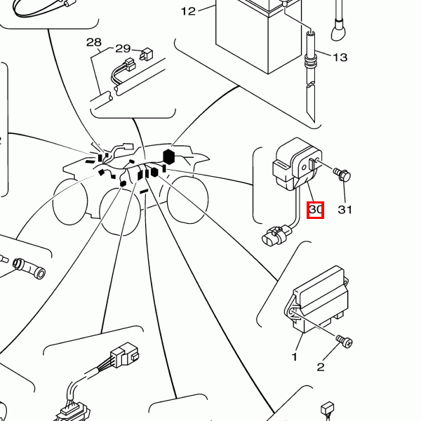 Starterrelais Einheit (RC19-013)