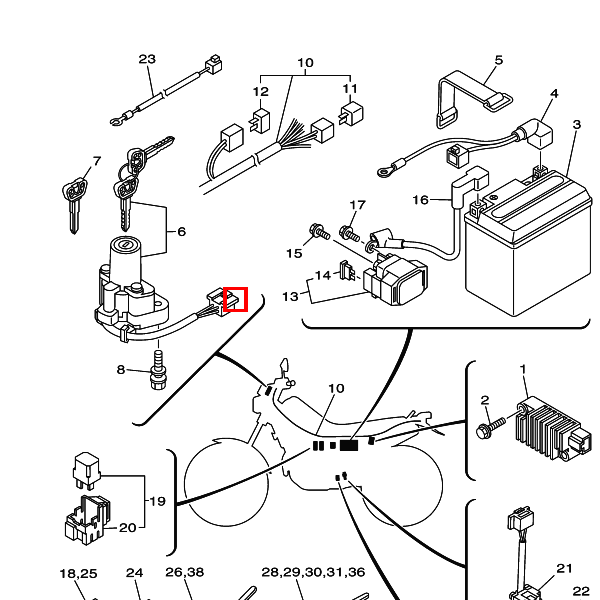 Anlasserrelais Einheit (RC19-048)