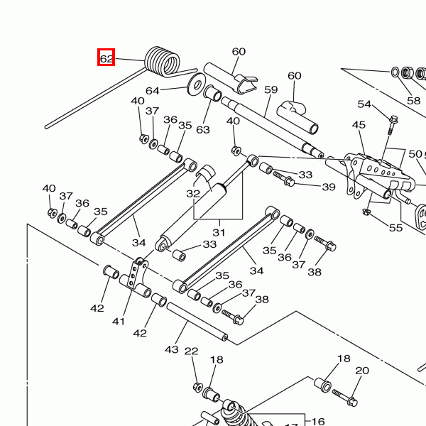Hintere Feder 2 (K=3000NMM/Grad) AP