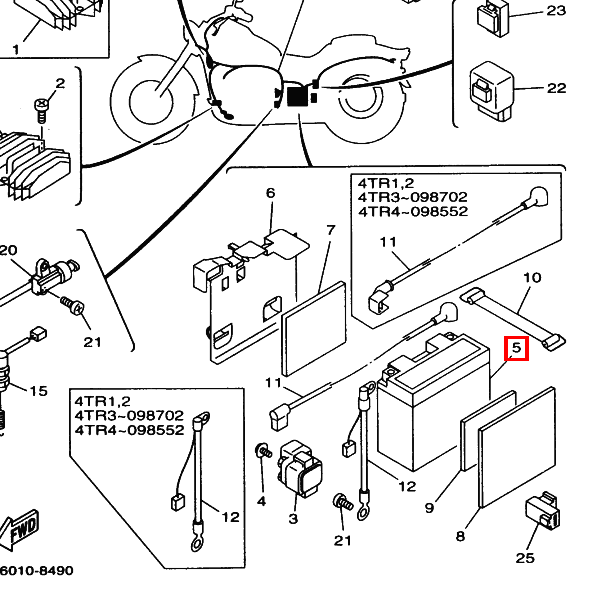 Batterie-Einheit (GS GT12B-4)