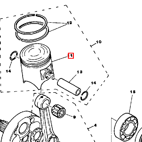Kolben Standard (24Y-11631-00-94)