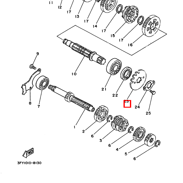 Kettenrad 14Zähne (1741746140)