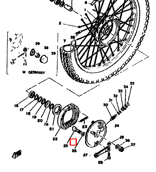 Hebel, Nockenwelle 1