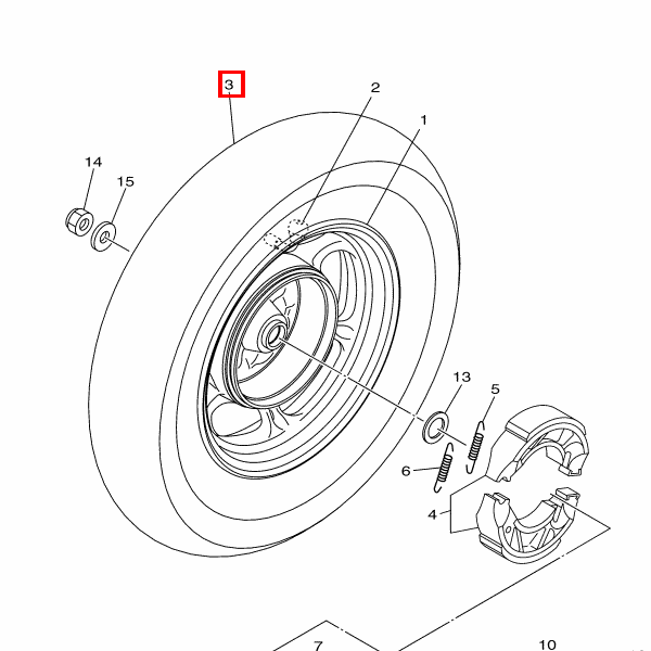 Reifen (110/90-10 61J M6220)