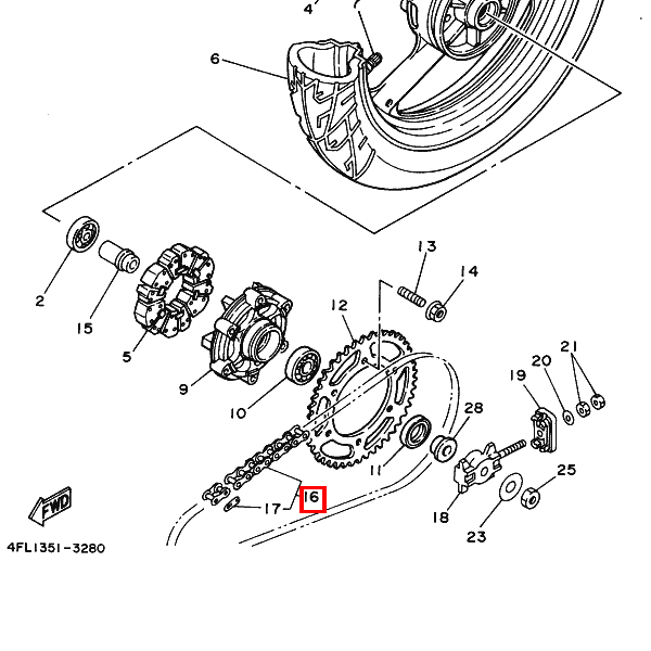 Kette (DID428V2-140L)