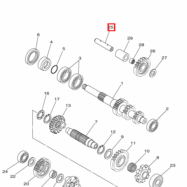 Zwischenwelle im Satz 99999-03870