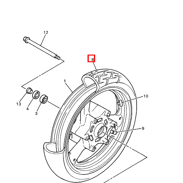 Reifen 120/70-17 M/C 58V K505F