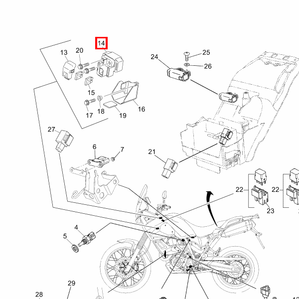 Anlassrelais Einheit (RC19-085A)