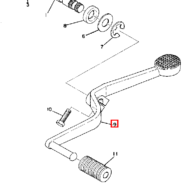 Schaltpedal (164-18111-01-93)