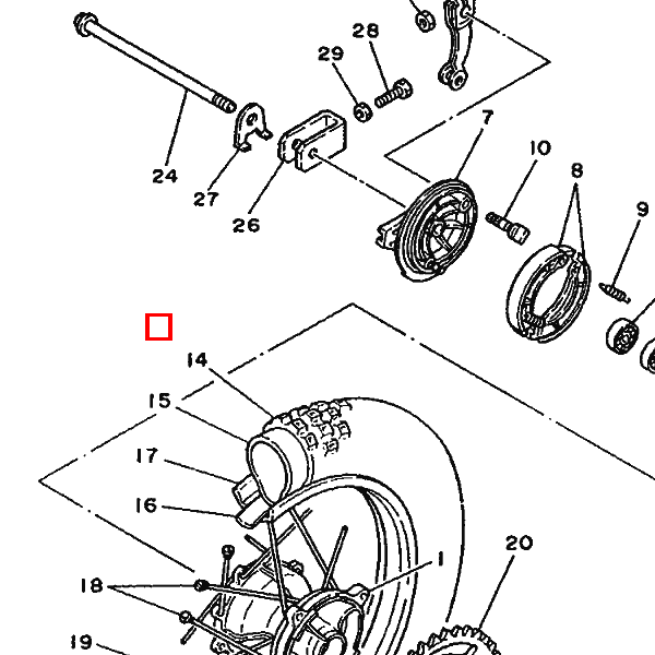 Reifen 90/100-14 IRC M5A Inoue