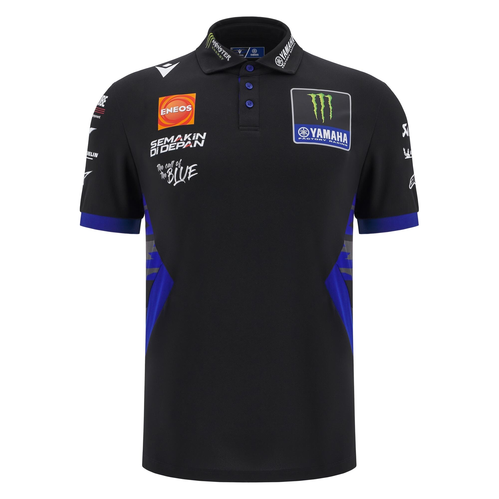 Herren Polo-Shirt Monster Energy® Yamaha MotoGP Team Replica