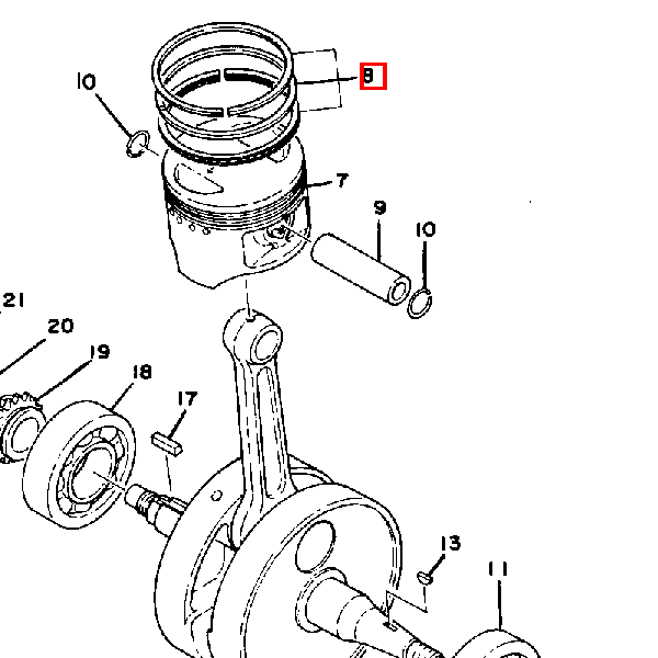 Kolbensatz 1. Übermaß (583-)