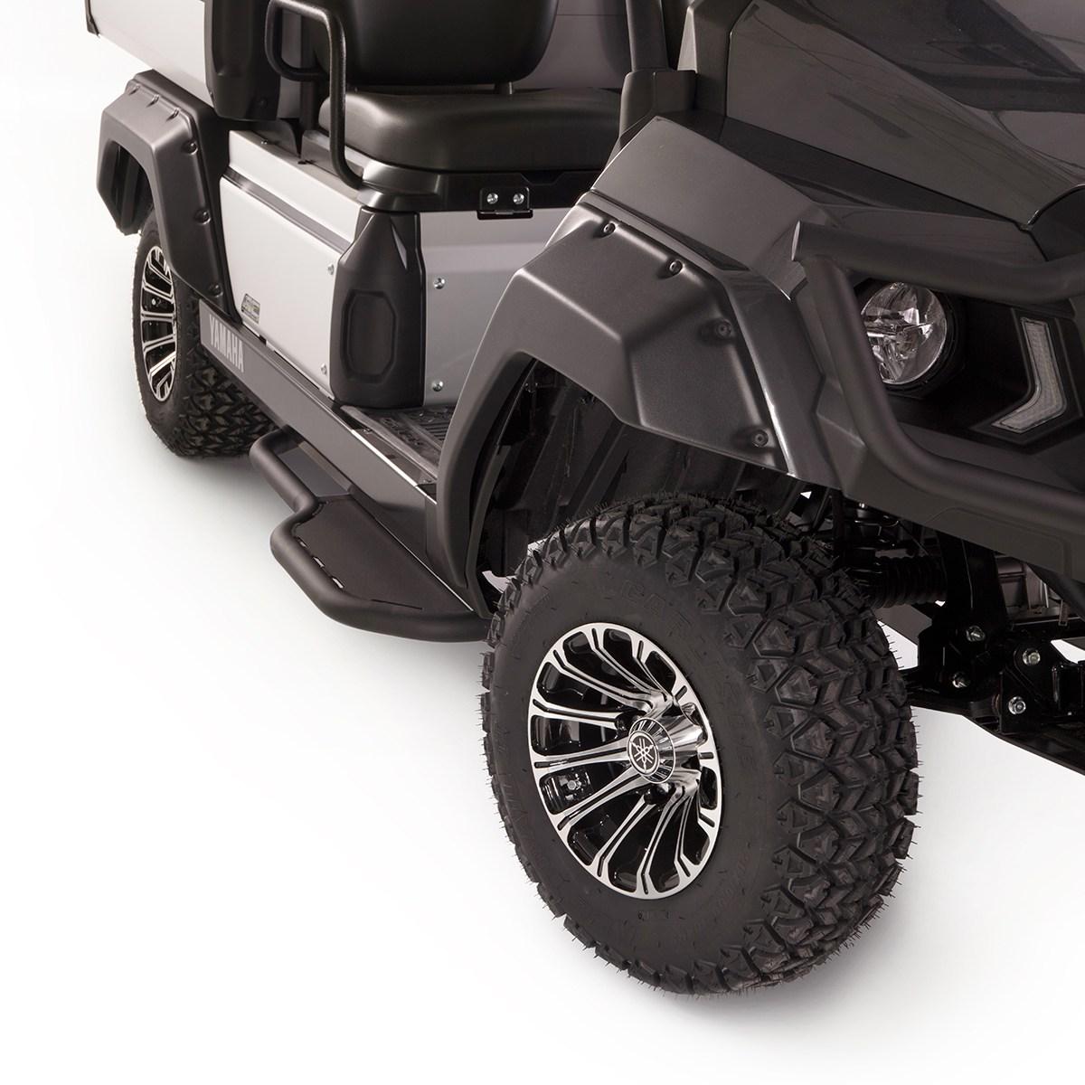 Breite Kotflügelverbreiterungen für Geländefahrten.