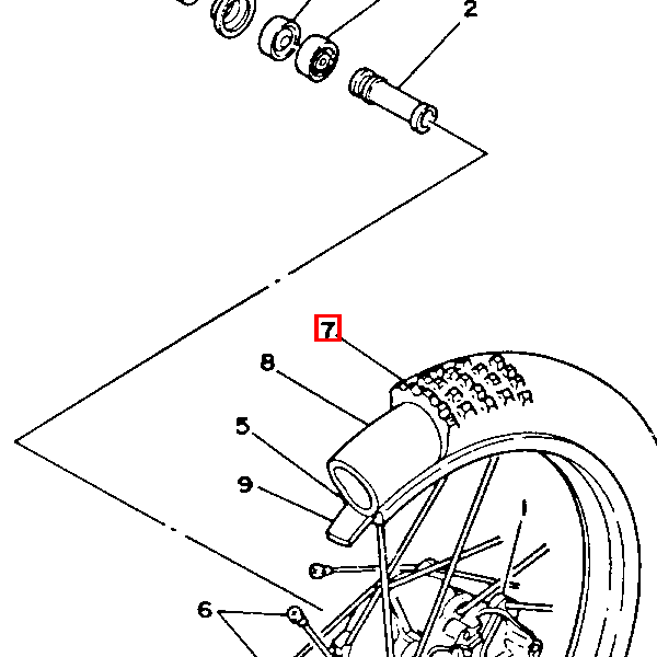Reifen (100/90-21 M23 TT) Bridgestone