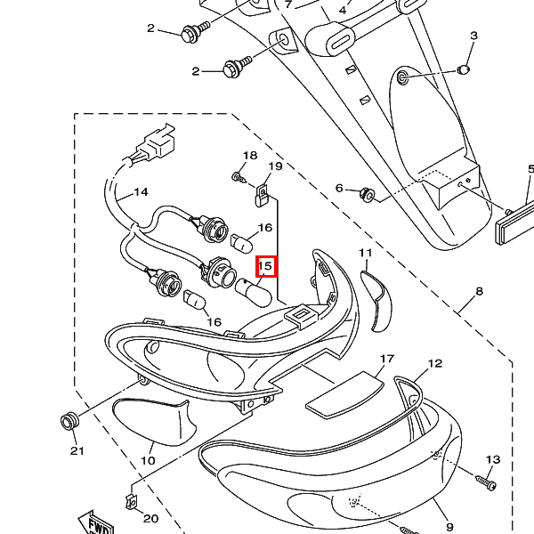 Glühbirne (12V-21/5W)