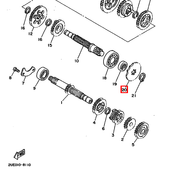 Kettenrad 14Zähne (2571746141)